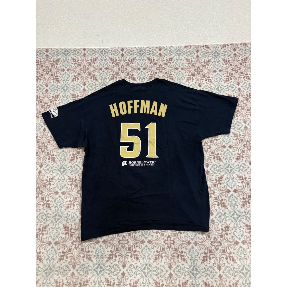 Gildan San Diego Padres Trevor Hoffman 51 Navy Blue T-Shirt XL MLB Baseball